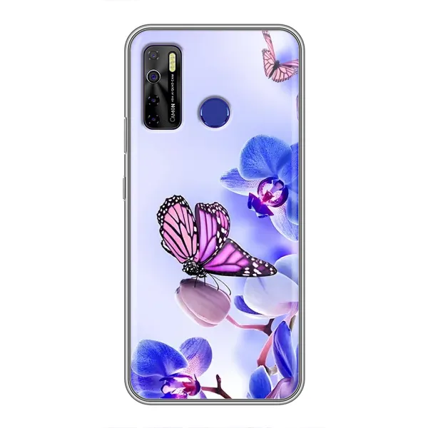Чехол с принтом «Бабочка на цветочке» для TECNO Camon 15 Air Чехол с принтом «Бабочка на цветочке» для TECNO Camon 15 Air