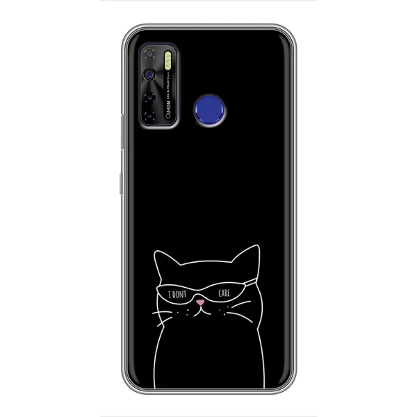 Чехол с принтом «Равнодушный кот» для TECNO Camon 15 Air
