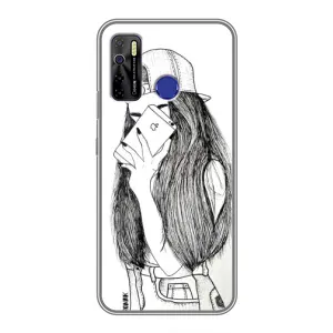Чохол з друком для TECNO Camon 15 Air - (Мода) (AlphaPrint) (Фото дівчини)