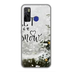 Новорічні, Святкові Чохли для TECNO Camon 15 Air - 2024 год (Let it snow)