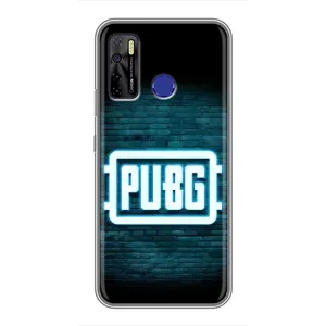 Чеjхол PUBG для ТЕКНО Кемен 15 Ейр (AlphaPrint) (Лого PUBG)