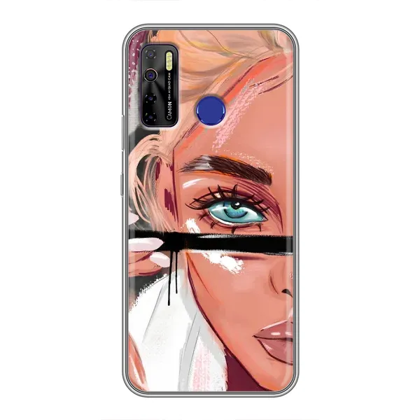Чохол з принтом «Макіяж» для TECNO Camon 15 Air