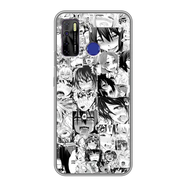 Чохол з принтом «Ahegao manga» для TECNO Camon 15 Air