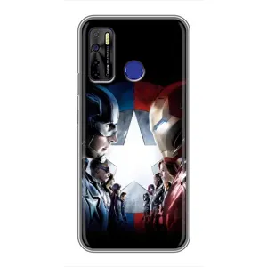 Чохли з героями Марвел TECNO Camon 15 Air (VPrint) (Марвел стайл)