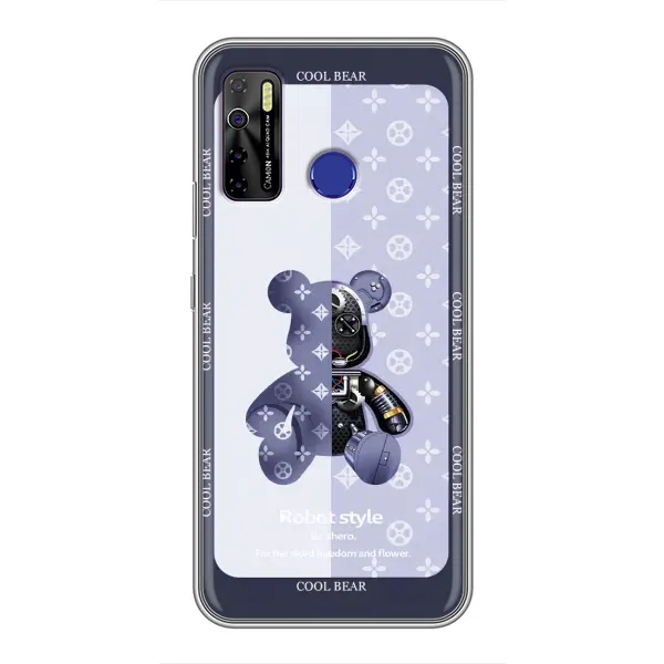 Чохол з принтом «Медведик LV» для TECNO Camon 15 Air