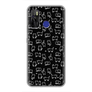 Чохол з принтом для TECNO Camon 15 Air (AlphaPrint) Модні коти (Маленькі котики)