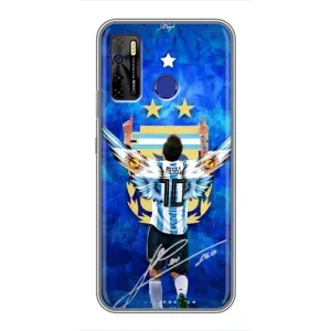 Чохли для TECNO Camon 15 Air (Leo чемпіон) (AlphaPrint) (Мессі збірна)