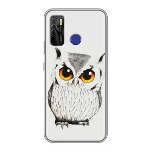 Чохол з пташками на TECNO Camon 15 Air (VPrint) (Мила Сова)
