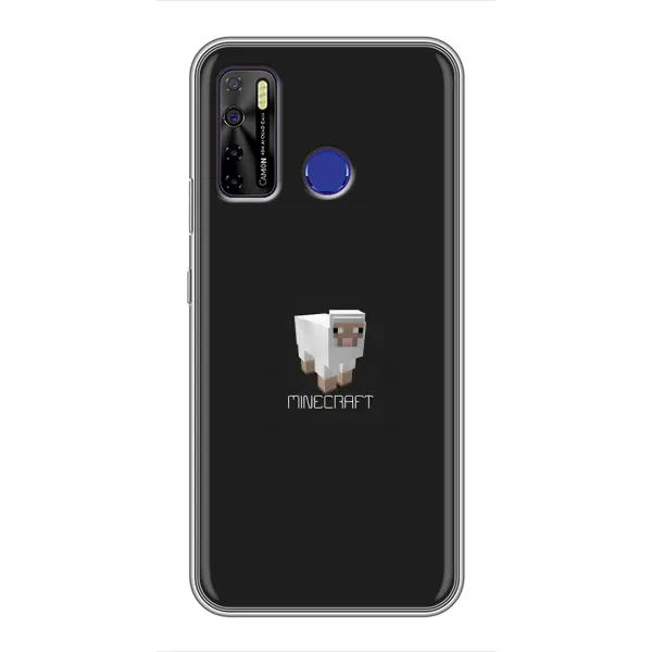 Чехол с принтом «Овечка Майнкрафт» для TECNO Camon 15 Air