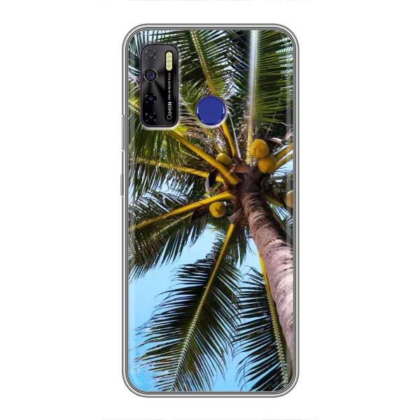 Чехол с принтом «Пальма» для TECNO Camon 15 Air