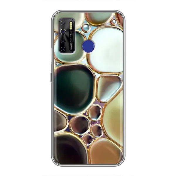Чехол с принтом «Радужный Мрамор» для TECNO Camon 15 Air Чехол с принтом «Радужный Мрамор» для TECNO Camon 15 Air