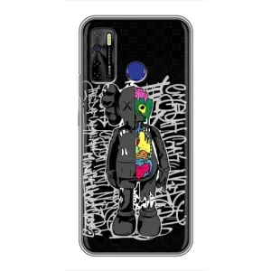 Чохли для TECNO Camon 15 Air - Bearbrick Louis Vuitton (PREMIUMPrint) (Стиль Bearbrick)