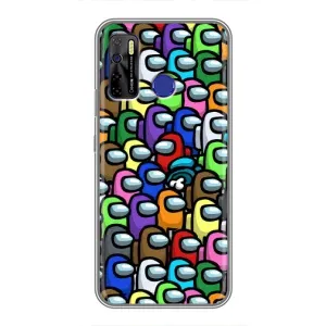 Чохли Амонг Ас для TECNO Camon 15 Air (AlphaPrint) (Убитий)