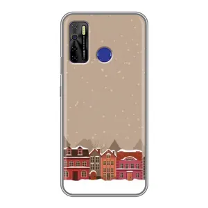 Новорічні, Святкові Чохли для TECNO Camon 15 Air - 2024 год (Зимове місто)