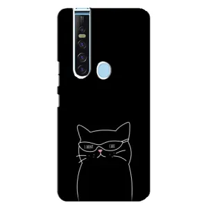 Чехол с рисунком кот на TECNO Camon 15 Pro (Равнодушный кот)