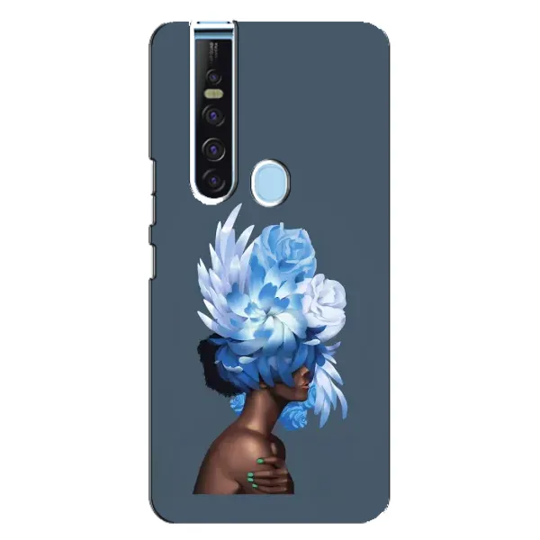 Чехол с принтом «Цветы на голове» для TECNO Camon 15 Pro