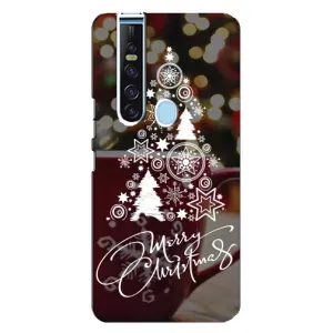 Рождественские Чехлы для TECNO Camon 15 Pro (VPrint) (Елочка узорная)