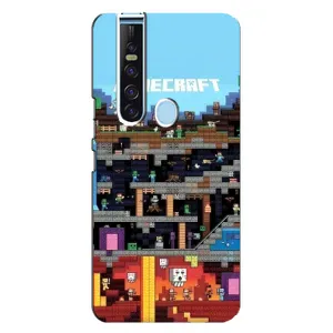 Чохол Майнкрафт на TECNO Camon 15 Pro (AlphaPrint) Minecraft (фон Minecraft)