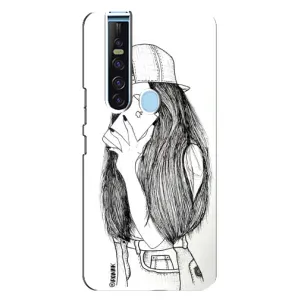 Чохол з друком для TECNO Camon 15 Pro - (Мода) (AlphaPrint) (Фото дівчини)