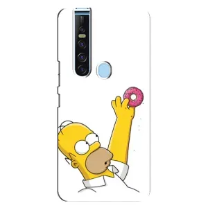 Чjхол з Сімпсонами для TECNO Camon 15 Pro (VPrint) (Гомер з пончиком)