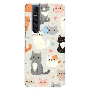 Чехол с рисунком кот на TECNO Camon 15 Pro (Коллаж котов)