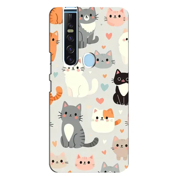 Чехол с принтом «Коллаж котов» для TECNO Camon 15 Pro Чехол с принтом «Коллаж котов» для TECNO Camon 15 Pro