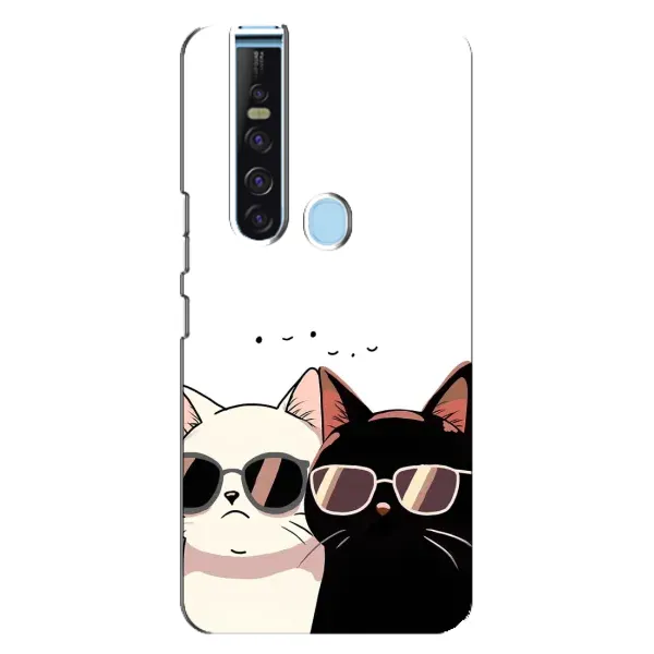 Чехол с принтом «Коты в очках» для TECNO Camon 15 Pro Чехол с принтом «Коты в очках» для TECNO Camon 15 Pro