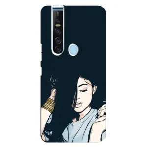 Чохол з друком для TECNO Camon 15 Pro - (Мода) (AlphaPrint) (Гарна дівчина)