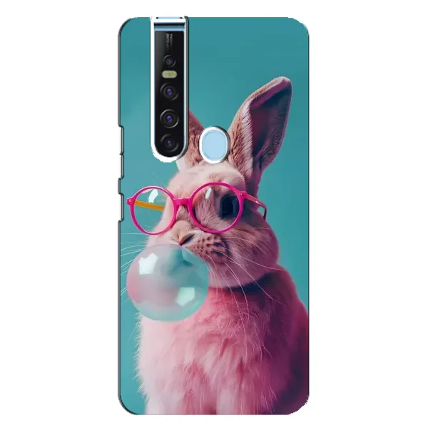 Чохол з принтом «Кролик в окулярах» для TECNO Camon 15 Pro Чохол з принтом «Кролик в окулярах» для TECNO Camon 15 Pro