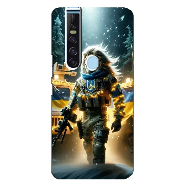 Чохол з принтом «ЛЕВ ЗСУ» для TECNO Camon 15 Pro