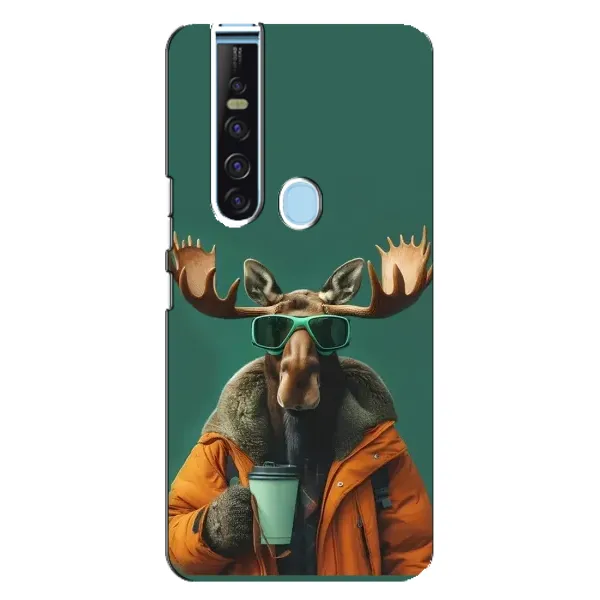 Чохол з принтом «Лось з кавою» для TECNO Camon 15 Pro Чохол з принтом «Лось з кавою» для TECNO Camon 15 Pro