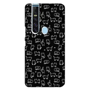 Чехол с принтом для TECNO Camon 15 Pro (AlphaPrint) Модные коты (Меленькие котики)