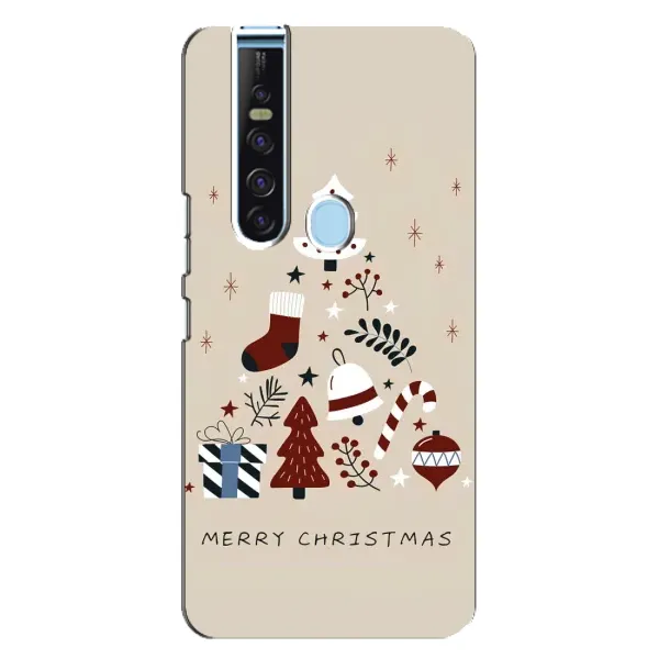 Чехол с принтом «Merry Christmas» для TECNO Camon 15 Pro