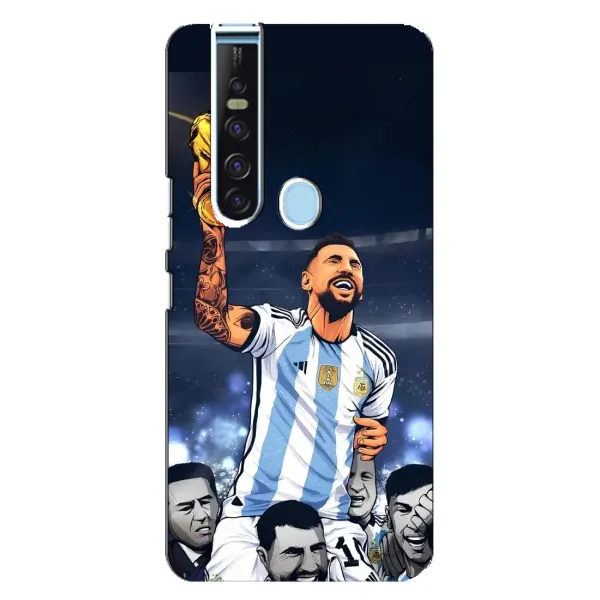 Чохол з принтом «Мессі з кубком» для TECNO Camon 15 Pro
