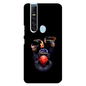 Чехол с Обезьянами TECNO Camon 15 Pro - (AlphaPrint) (Три обезьяны)