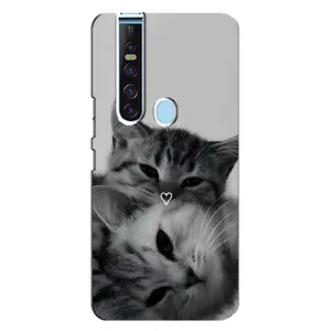 Чехол с рисунком кот на TECNO Camon 15 Pro (Пара котов)