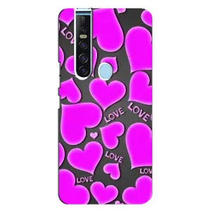 Чехлы для любимой на Техно Камон 15 Про (VPrint) (Pink hearts)