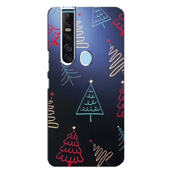 Чехол с принтом «Рождественские елки» для TECNO Camon 15 Pro Чехол с принтом «Рождественские елки» для TECNO Camon 15 Pro