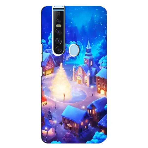 Чехол с принтом «Рождественский город» для TECNO Camon 15 Pro