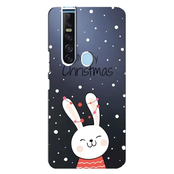 Чехол с принтом «Рождественский заяц» для TECNO Camon 15 Pro Чехол с принтом «Рождественский заяц» для TECNO Camon 15 Pro