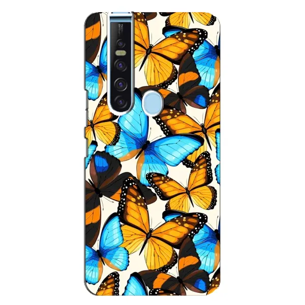 Чохол з принтом «Яскраві метелики» для TECNO Camon 15 Pro Чохол з принтом «Яскраві метелики» для TECNO Camon 15 Pro