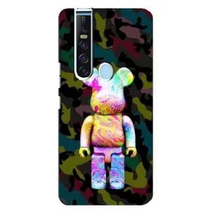 Чехлы для TECNO Camon 15 Pro - Bearbrick Louis Vuitton (PREMIUMPrint) (Яркий Bearbrick)