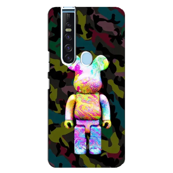 Чехол с принтом «Яркий Bearbrick» для TECNO Camon 15 Pro