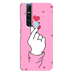 Чехол с принтом для TECNO Camon 15 Pro (AlphaPrint - Знак сердечка)