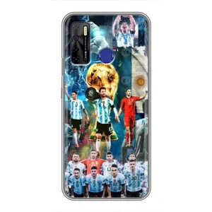 Чохли Мессі для TECNO Camon 15 (AlphaPrint) (Аргентина Мессі)