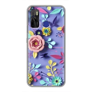 Чехлы с Цветами для TECNO Camon 15 (VPrint) (Цветочный дизайн)