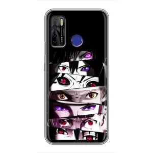 Чехол с принтом «Глаза Anime» для TECNO Camon 15