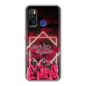 Чохол з принтом «Охоронці Гра кальмара» для TECNO Camon 15