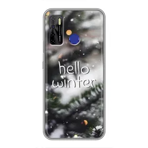 Новогодние, Праздничные Чехлы для TECNO Camon 15 - 2024 год (Hello winter)