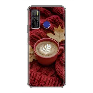 Чохол з принтом «Кава на ковдрі» для TECNO Camon 15